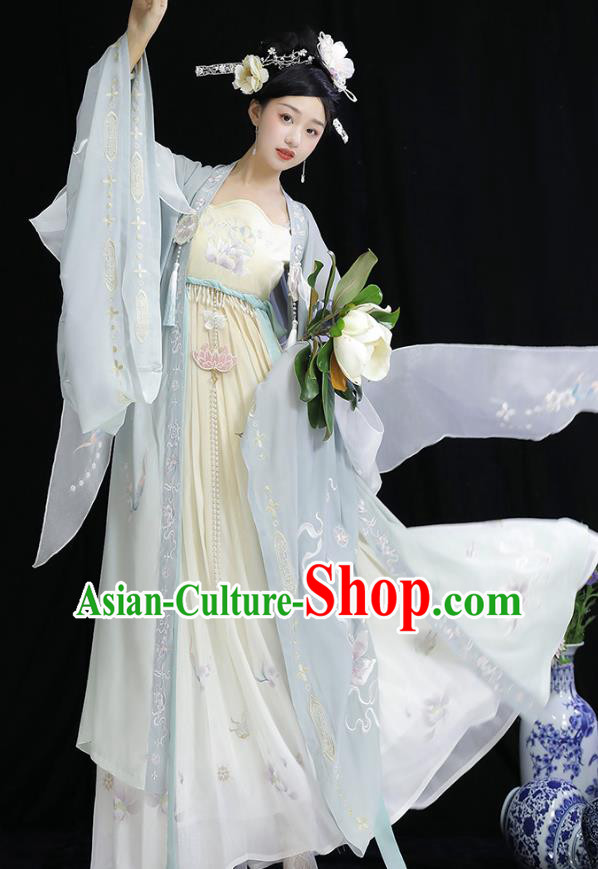 China Embroidered Hanfu Clothing Tang Dynasty Imperial Consort Dresses Ancient Court Woman Garment Costumes