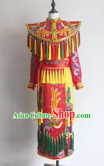 China Folk Dance God Clothing Immortal Priest Frock Fiesta Parade Master Embroidered Costumes