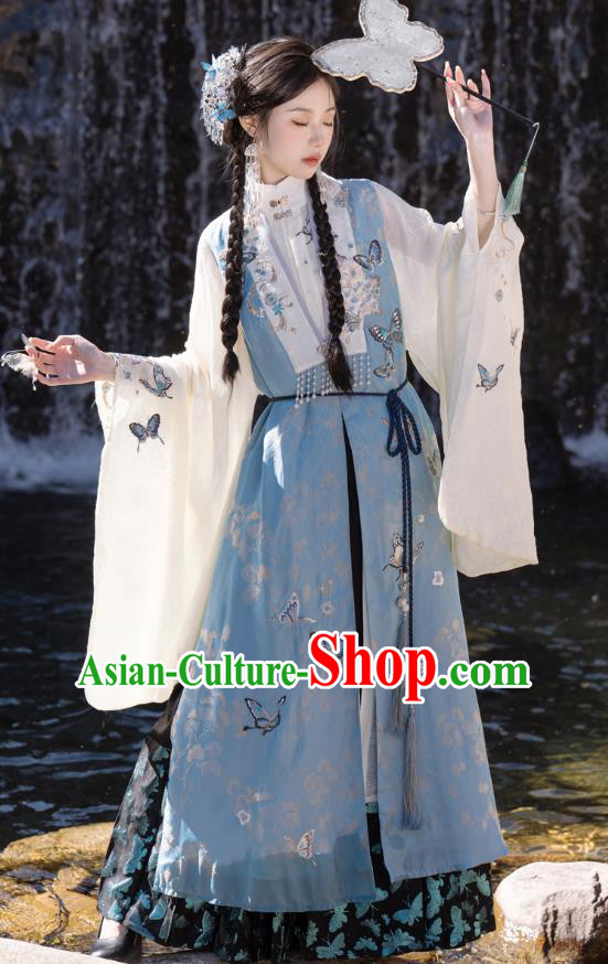 China Ancient Royal Princess Clothing Ming Dynasty Noble Woman Costumes Traditional Hanfu Dresses Complete Set