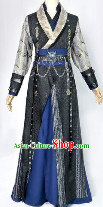 Chinese Ancient Swordsman Clothing Cosplay Mo Ran Knight Kawaler Costumes