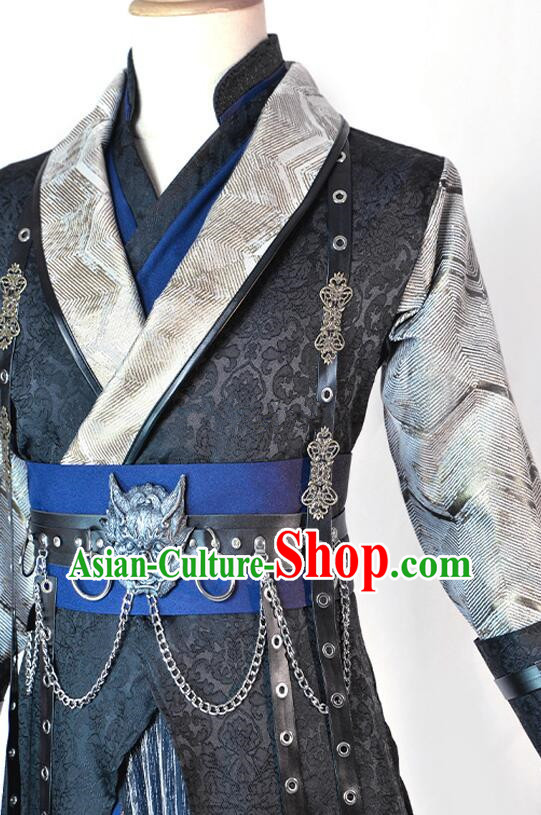 Chinese Ancient Swordsman Clothing Cosplay Mo Ran Knight Kawaler Costumes