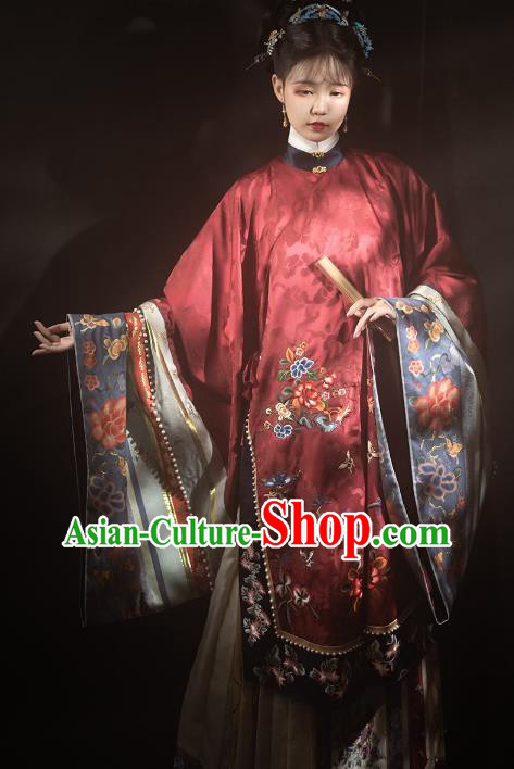 Chinese Palace Female Hanfu Dresses Ancient Empress Clothing Qing Dynasty Court Woman Embroidered Costumes