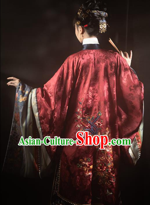 Chinese Palace Female Hanfu Dresses Ancient Empress Clothing Qing Dynasty Court Woman Embroidered Costumes