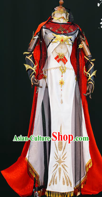 Ancient Blade Woman Costumes Cosplay Female Swordsman Clothes Jian Xia Qing Yuan NPC Clothing