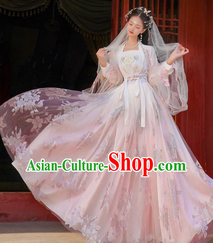 Ancient China Fairy Costumes Song Dynasty Woman Clothing Traditional Hanfu Liu Xian Dress