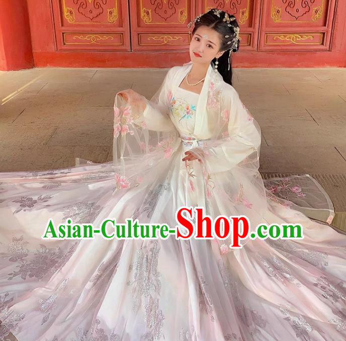 Ancient China Fairy Costumes Song Dynasty Woman Clothing Traditional Hanfu Liu Xian Dress