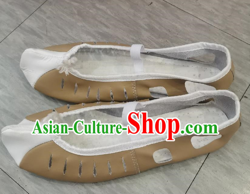 Korean Folk Customs Dance Shoes Stage Performances Cowhide Hollowed Out Men's Shoes