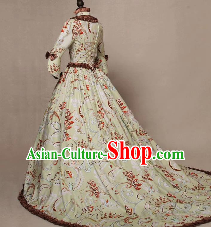 European Medieval Retro Noblewoman Formal Dress A Gown For Women Suitable For Stage Plays