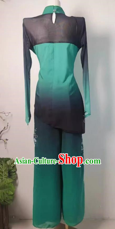 Group Dancer Jiaozhou Flower Drum Lantern Yangko Dance Costume Performance Costume Ethnic Style Art Examination Practice Costume Fan Dance