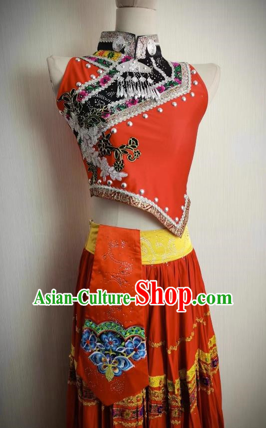Yi Style Married Girl Dance Performance Costume Art Test Minority Costume Stage Costume