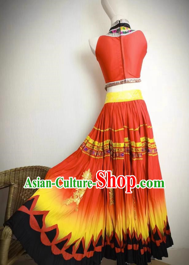 Yi Style Married Girl Dance Performance Costume Art Test Minority Costume Stage Costume