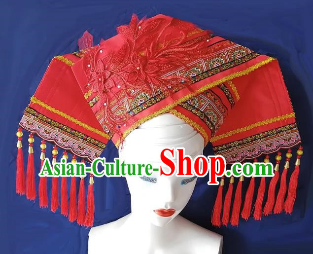 Ethnic Minority Hat Zhuang Women Hat Etiquette Solo Hat