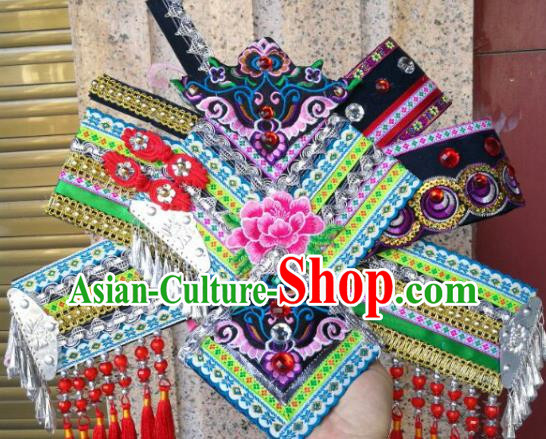 Ethnic Hat Stage Performance Headdress Pure Handmade Ethnic Minority Hat