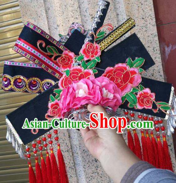 Ethnic Hat Stage Performance Headdress Pure Handmade Ethnic Minority Hat