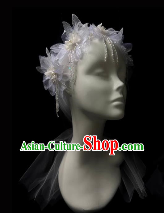 Flower Children Handmade Lace Dress Flower Girl Wedding Dress Hair Accessories Headwear