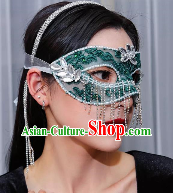 Tassel Mask Masquerade Half Cover Face Mask Antique Lace Eye Mask Party Gathering
