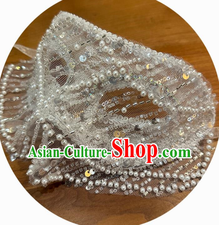 Super Flash Diamond Mesh Rhinestone Sequins Fake Mask Luxury Wedding Dress Heavy Ear Veil Mask Party Halloween