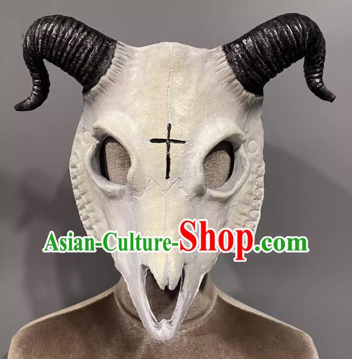 Horn Cosplay Headgear Show Halloween Carnival Dark Demon Horn Mask Party