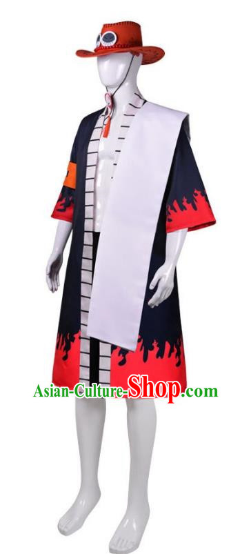 Cosplay Clothes Set Short Kimono Hat Halloween Costumes