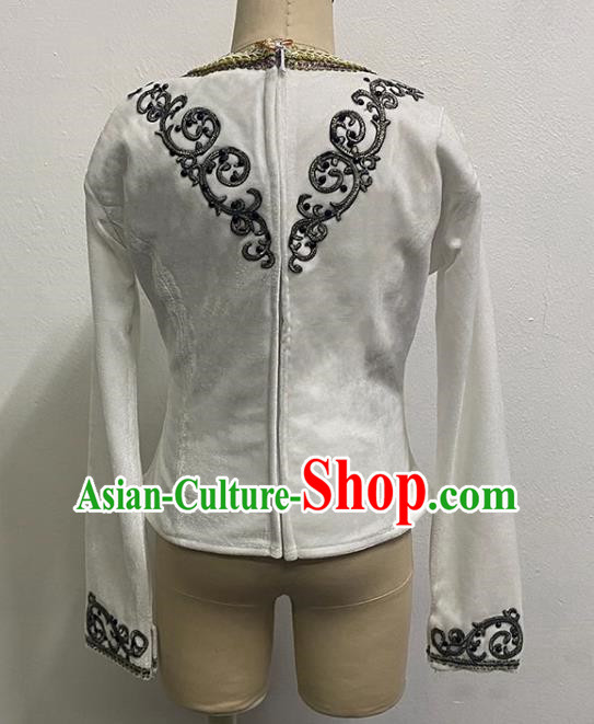 Men Ballet Prince Dancewear Single Top Art Examination Performance Clothes Practice Clothes