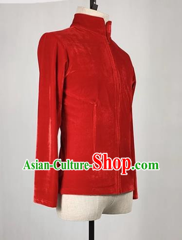 Men Ballet Adult Ballet Dance Training Suit Long Sleeved Golden Velvet