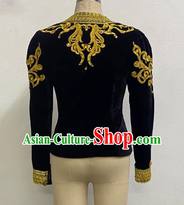 Men Cardigan Court Ballet Clothing Single Top Art Examination Performance Clothing