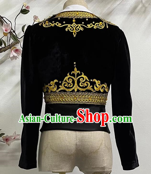 Boys Court Ballet Costume Two Piece Exquisite Stage Performance Costume