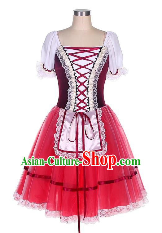 Ballet Costume Don Quixote Children Competition Professional Performance Costume Red Tutu Skirt Adult Spanish Dance Skirt