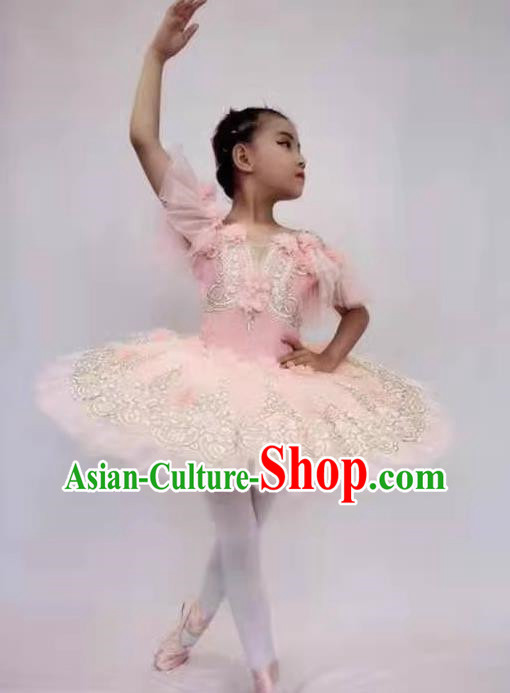 Ballet Skirt Children Little Swan Costumes Girls Fluffy Gauze Skirt Tutu Skirt Dance Performance Costumes