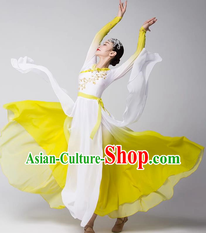 Group Dance Modern Dance Costume Elegant Large Skirt Performance Costume