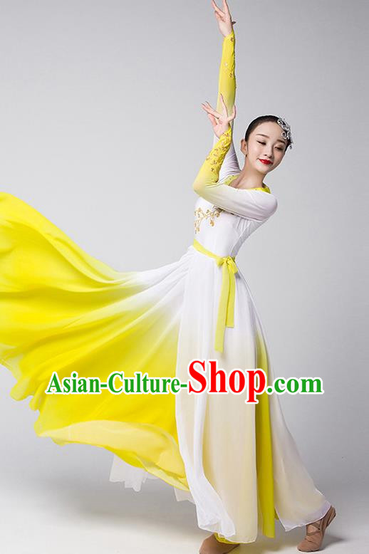 Group Dance Modern Dance Costume Elegant Large Skirt Performance Costume