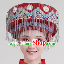 Ethnic Minority Hat Miao Tujia Zhuang Headdress Female Performance Stage Jewelry Yi Naxi