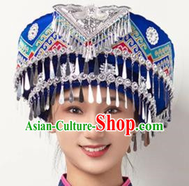 Ethnic Minority Hat Miao Tujia Zhuang Headdress Female Performance Stage Jewelry Yi Naxi