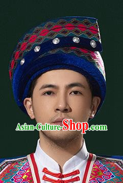 Ethnic Minority Hat Miao Tujia Zhuang Headdress Female Performance Stage Jewelry Yi Naxi