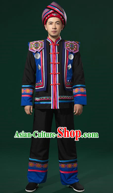 Ethnic Minority Costumes Male Guizhou Miao Yi Nationality Dong Nationality Yunnan Bai Nationality Tujia Yao Nationality Stage Performance Costumes