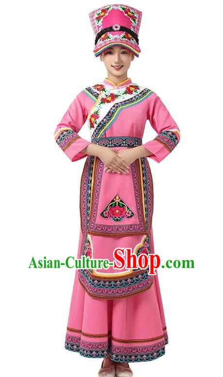 Qiang Clothing Female Yi Ethnic Minority Clothing Sichuan Yi Female Clothing Stage Performance Costume Long Skirt