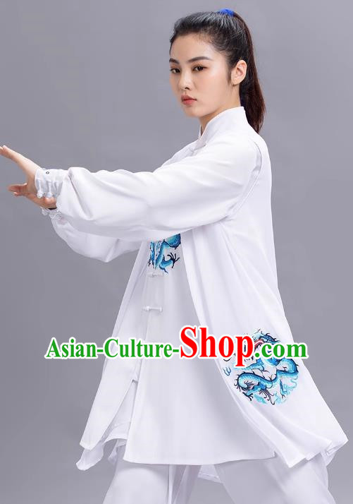 Tai Chi Suit Exquisite Embroidery Dragon Performance Competition Practice Qigong Men And Women The Same Style