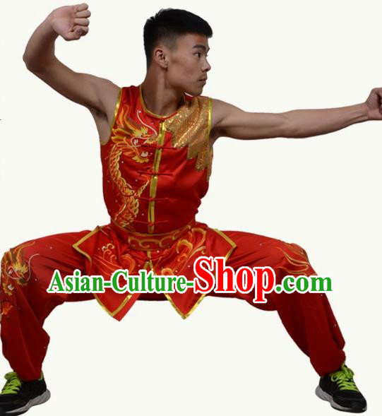 Martial Arts Clothing Color Clothing Changquan Nanquan Clothing Competition Performance Clothing Embroidery Practice Clothing