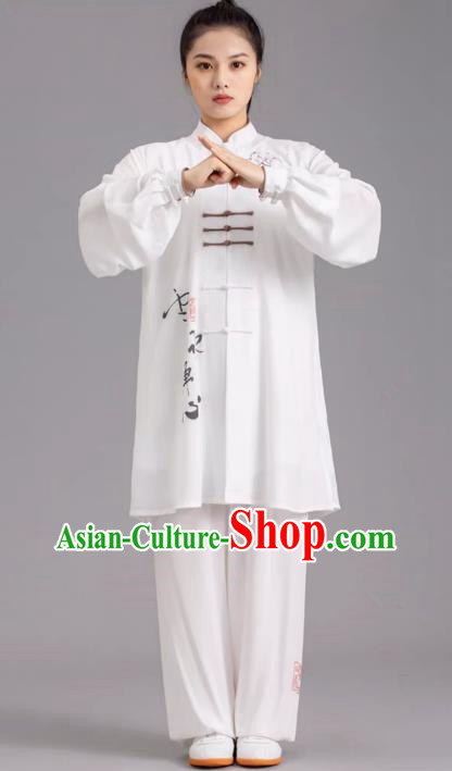 Tai Chi Clothes Competition Practice Loose Silk Hemp Elegant Martial Arts Morning Exercise Men And Women