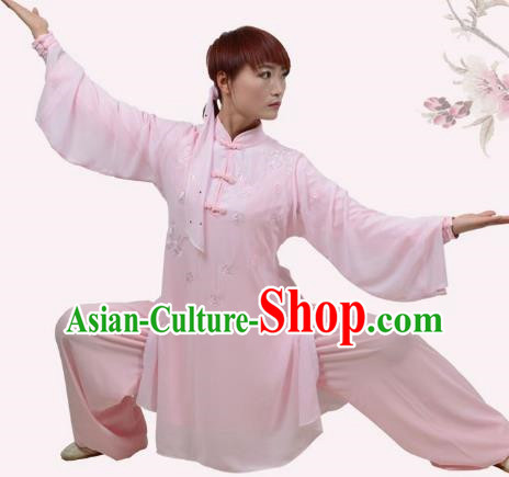 Tai Chi Clothing Women Summer Embroidery Practice Clothing Performance Competition Clothing Practice Martial Arts Martial Arts Clothing