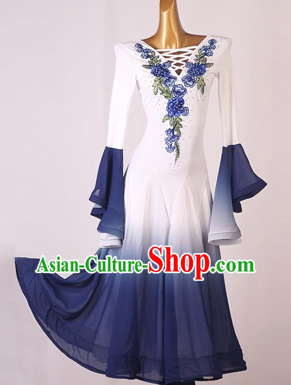 Modern Dance Dress Advanced Luxury Performance Competition Clothing National Standard Dance Friendship Waltz Dance Skirt