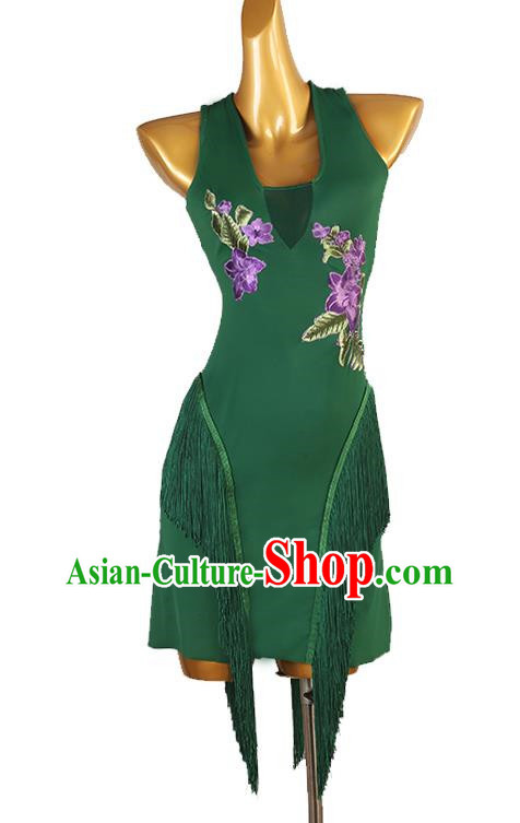 Latin Dance Dress Advanced Practice Clothing Professional Performance Competition Clothing Rumba Chacha Dance Skirt