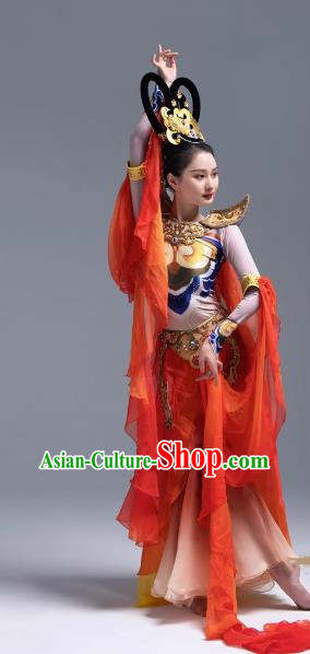 Dunhuang Flying Fairy Elegant Chinese Style Classical Performance Costumes Rebound Pipa Gorgeous Dance Costumes