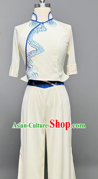 Spring Festival Gala Dingbu Bridge Dance Performance Costume Water Clear Women Group Dance Classical Dance Chinese Style