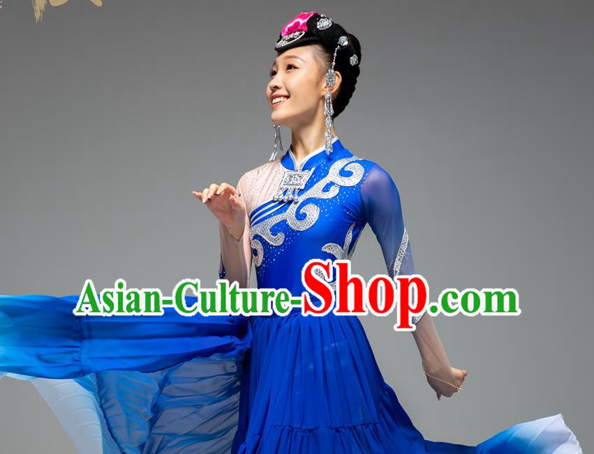 Minority Yi Ethnic Group Dance Costumes Oversized Skirt Performance Costumes For Adults