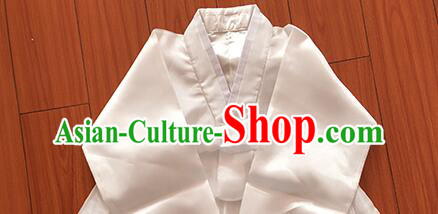 Korean Traditional Costume White Dance Fashion Female Hanbok
