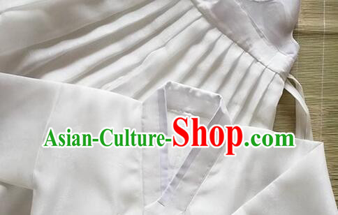 Korean Traditional Costume White Dance Fashion Female Hanbok