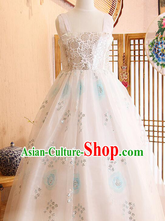 Top Korean Wedding Dress White Traditional Hanbok Bride Costume