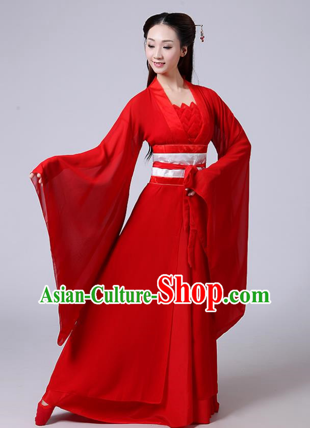 Heroine Little Dragon Girl White Liu Yifei Ancient Costume Seven Fairies Costume