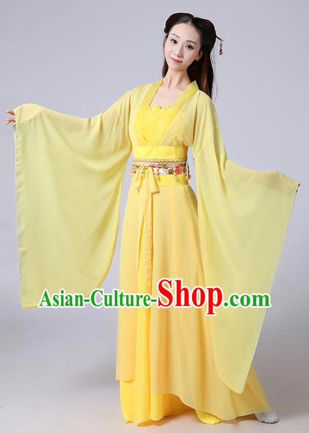 Heroine Little Dragon Girl White Liu Yifei Ancient Costume Seven Fairies Costume